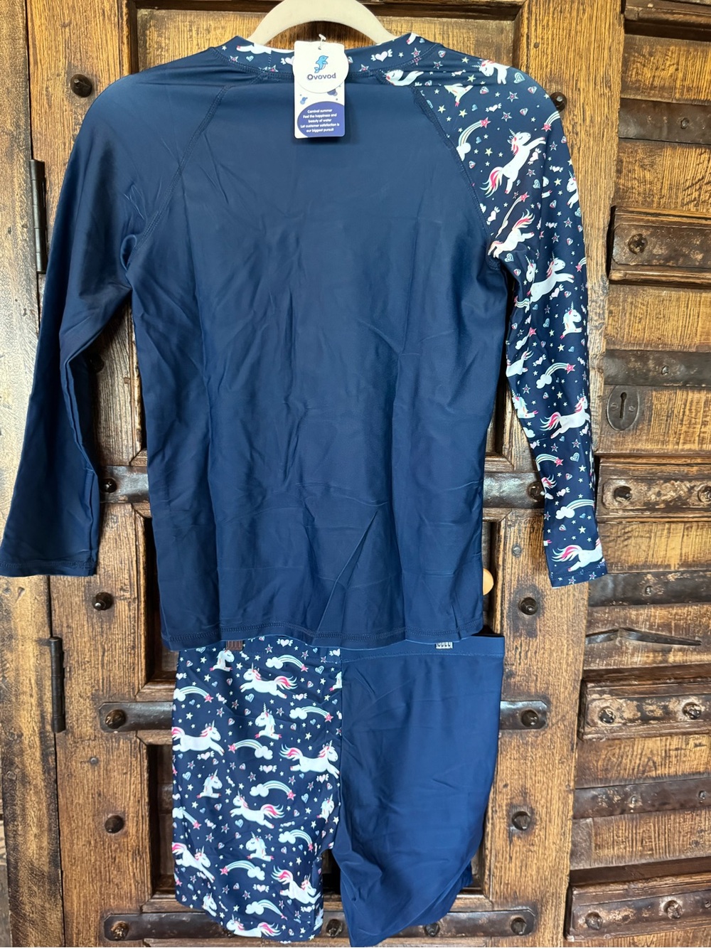Navy Unicorn Rash Guard Set - Picture 4 of 8